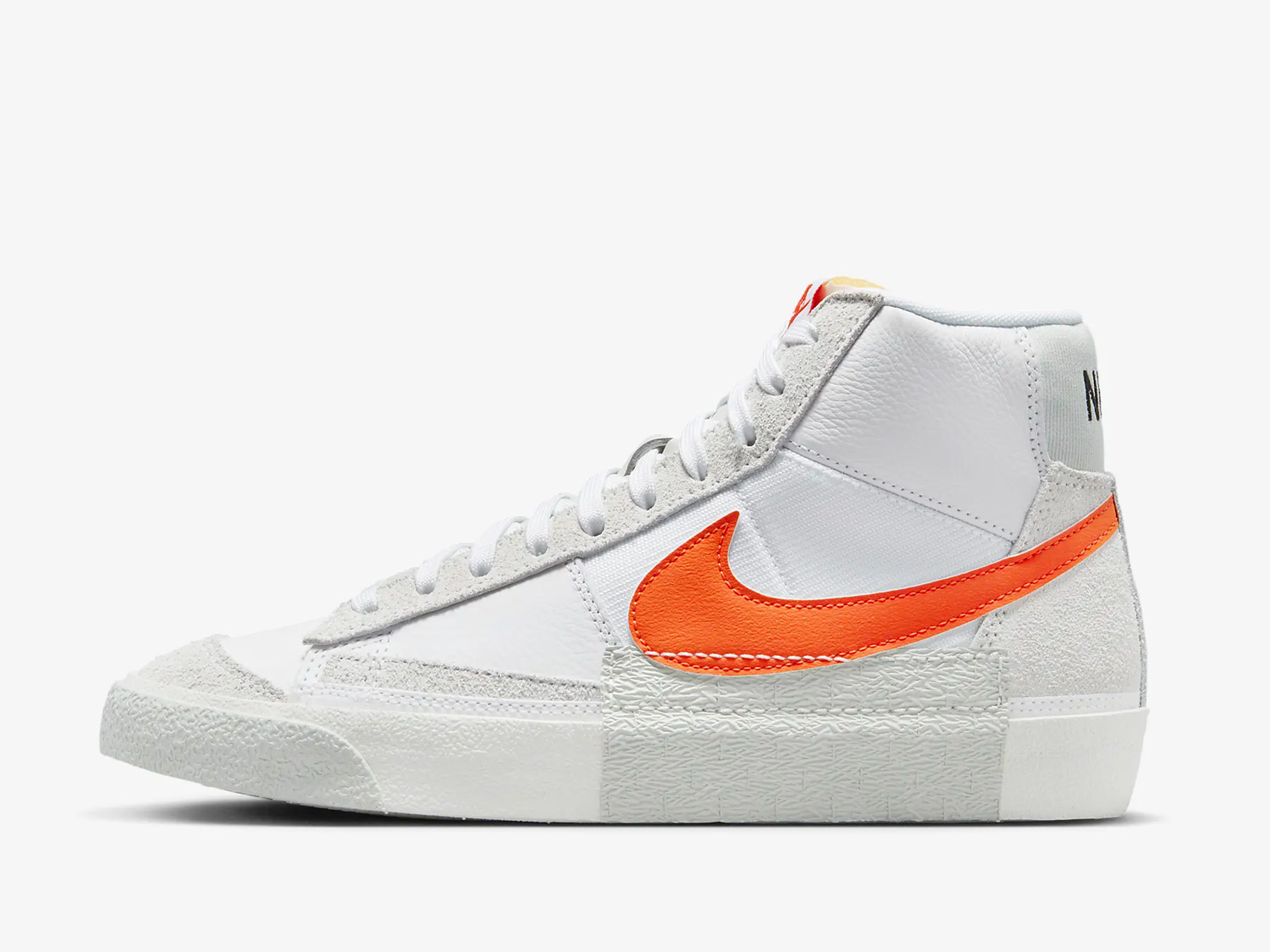 Nike Blazer Mid Pro Club White/Sail/Light Silver/Safety Orange