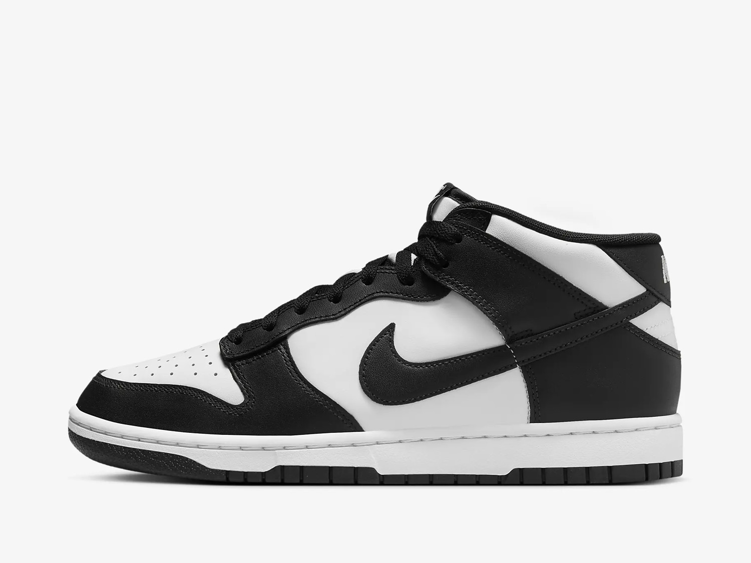 Nike Dunk Mid White/White/Black/Black